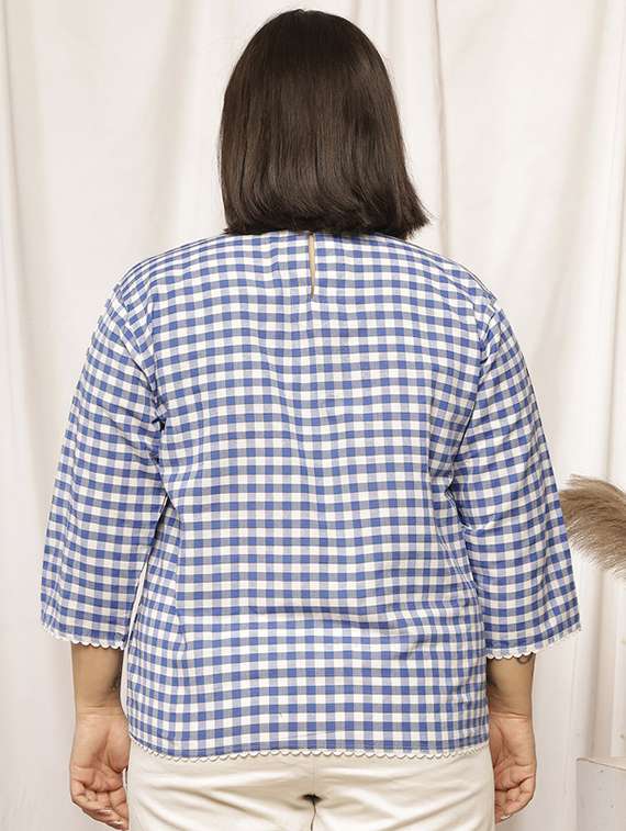 Women Printed Three Quarter Sleeves Regular Top - 22700815 -  Standard Image - 2