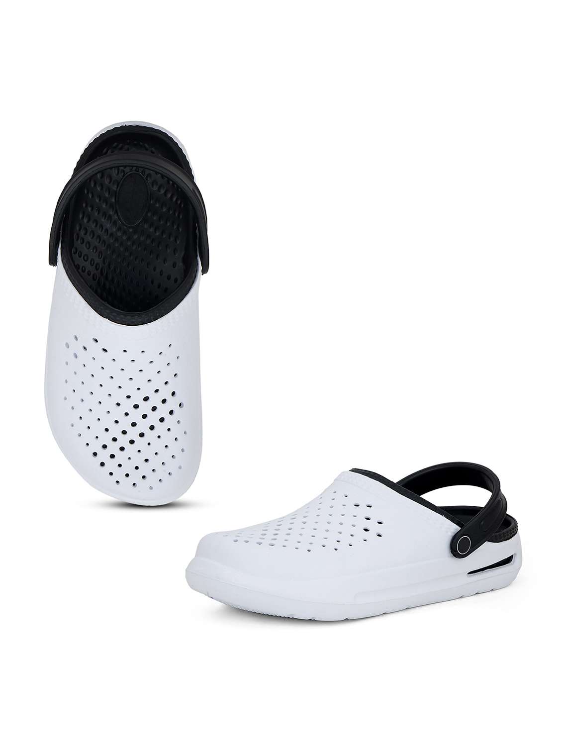 Men White Slip On Clog - 22702935 -  Standard Image - 2