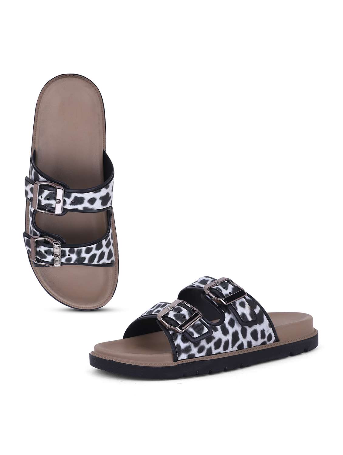 Women Printed Slip On Slides - 22702964 -  Standard Image - 2