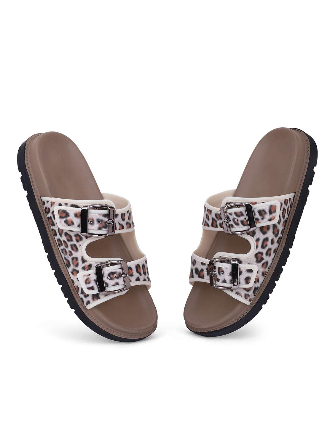 Women Printed Slip On Slides - 22702966 -  Standard Image - 2