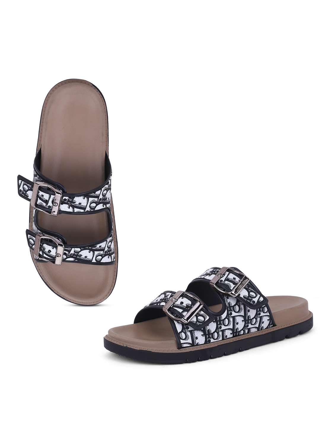 Women Printed Slip On Slides - 22702967 -  Standard Image - 2