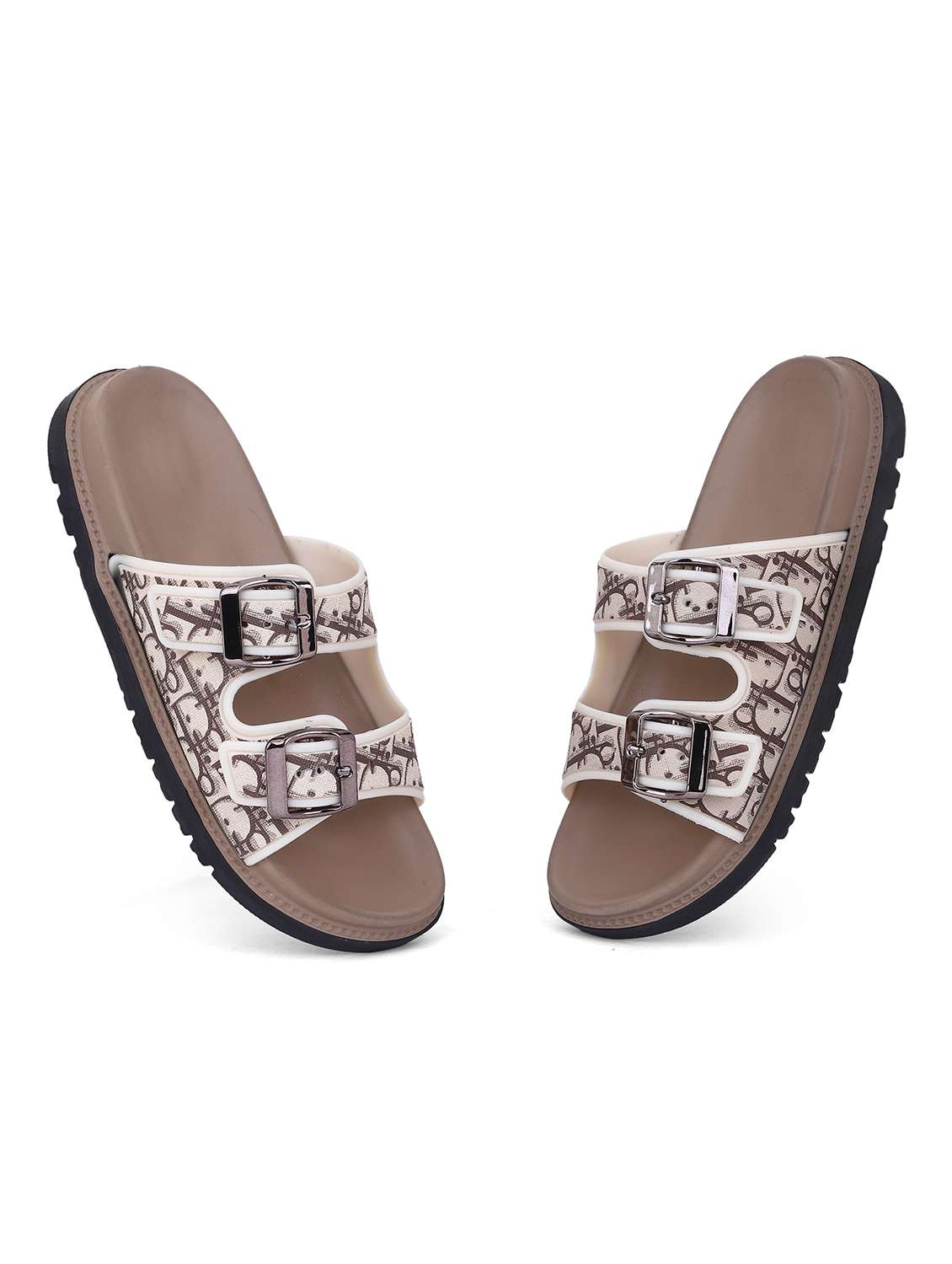 Women Printed Slip On Slides - 22702968 -  Standard Image - 2