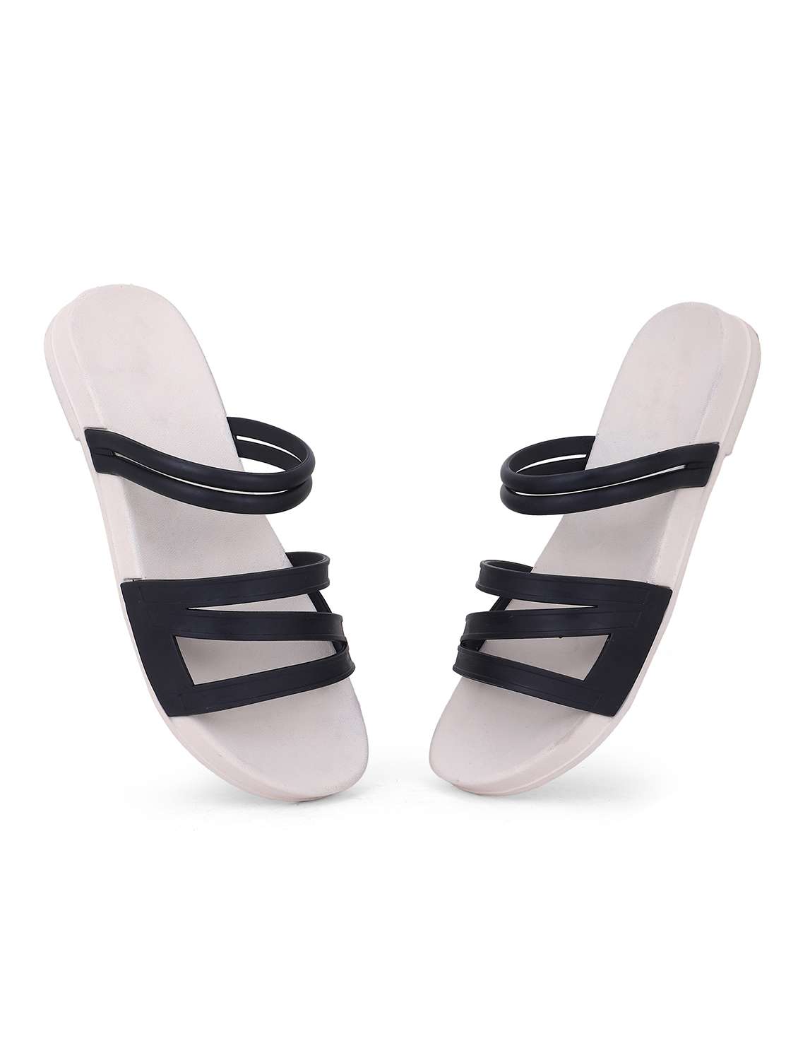 Women Solid Slip On Slides - 22702978 -  Standard Image - 2