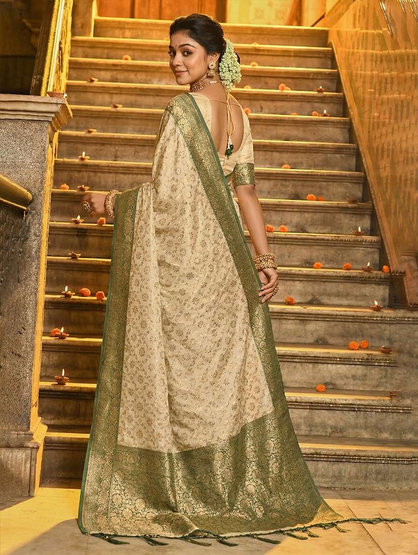 Women Self Design Banarasi Saree With Blouse - 22703340 -  Standard Image - 2