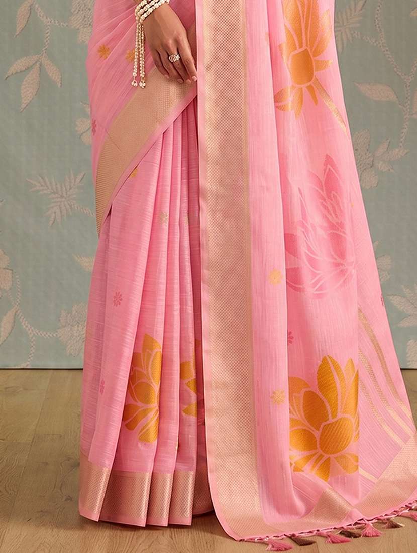 Women Self Design Handloom Saree With Blouse - 22703350 -  Standard Image - 2