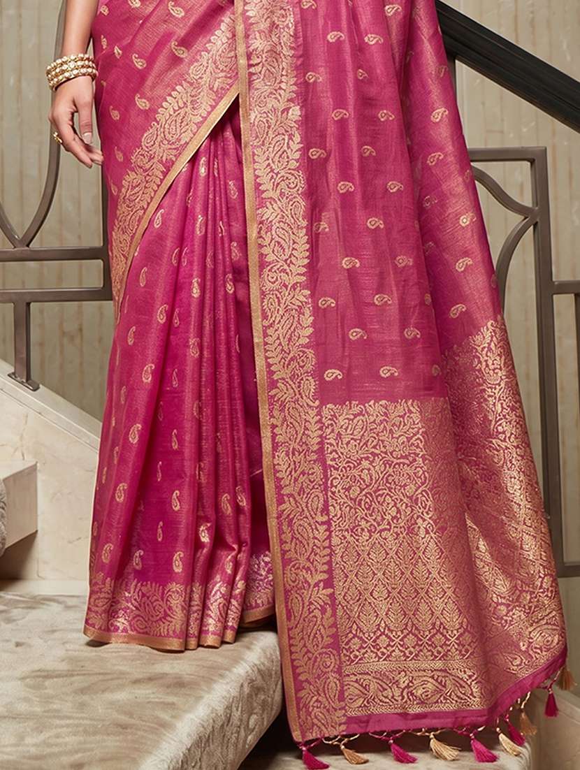 Women Self Design Banarasi Saree With Blouse - 22703441 -  Standard Image - 2