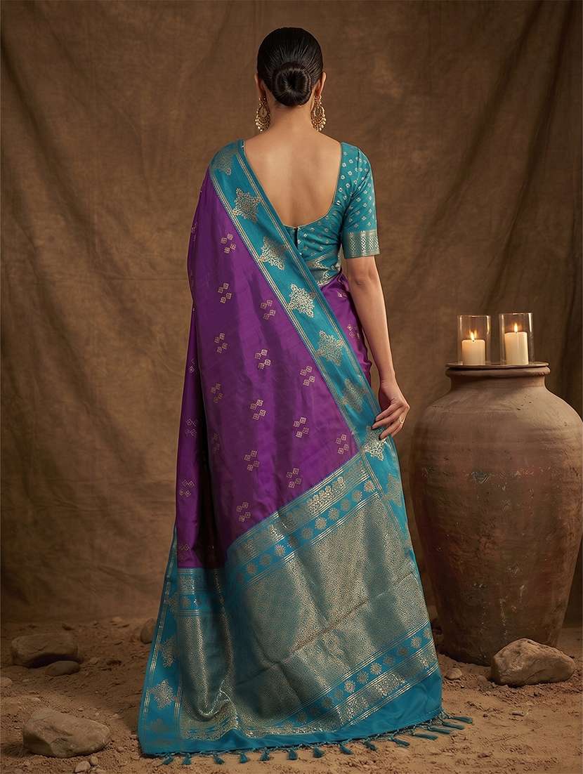 Women Self Design Banarasi Saree With Blouse - 22703457 -  Standard Image - 2