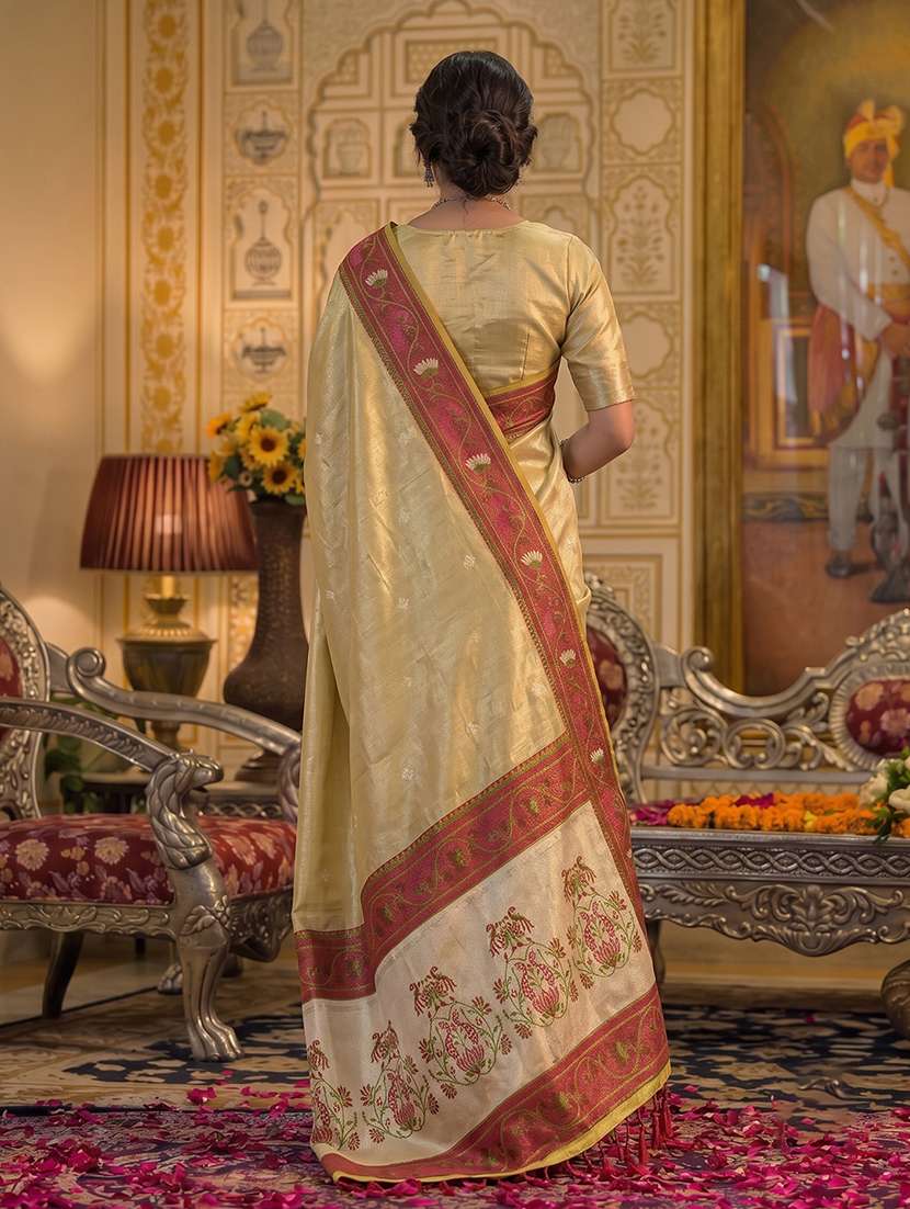 Women Self Design Paithani Saree With Blouse - 22703570 -  Standard Image - 2
