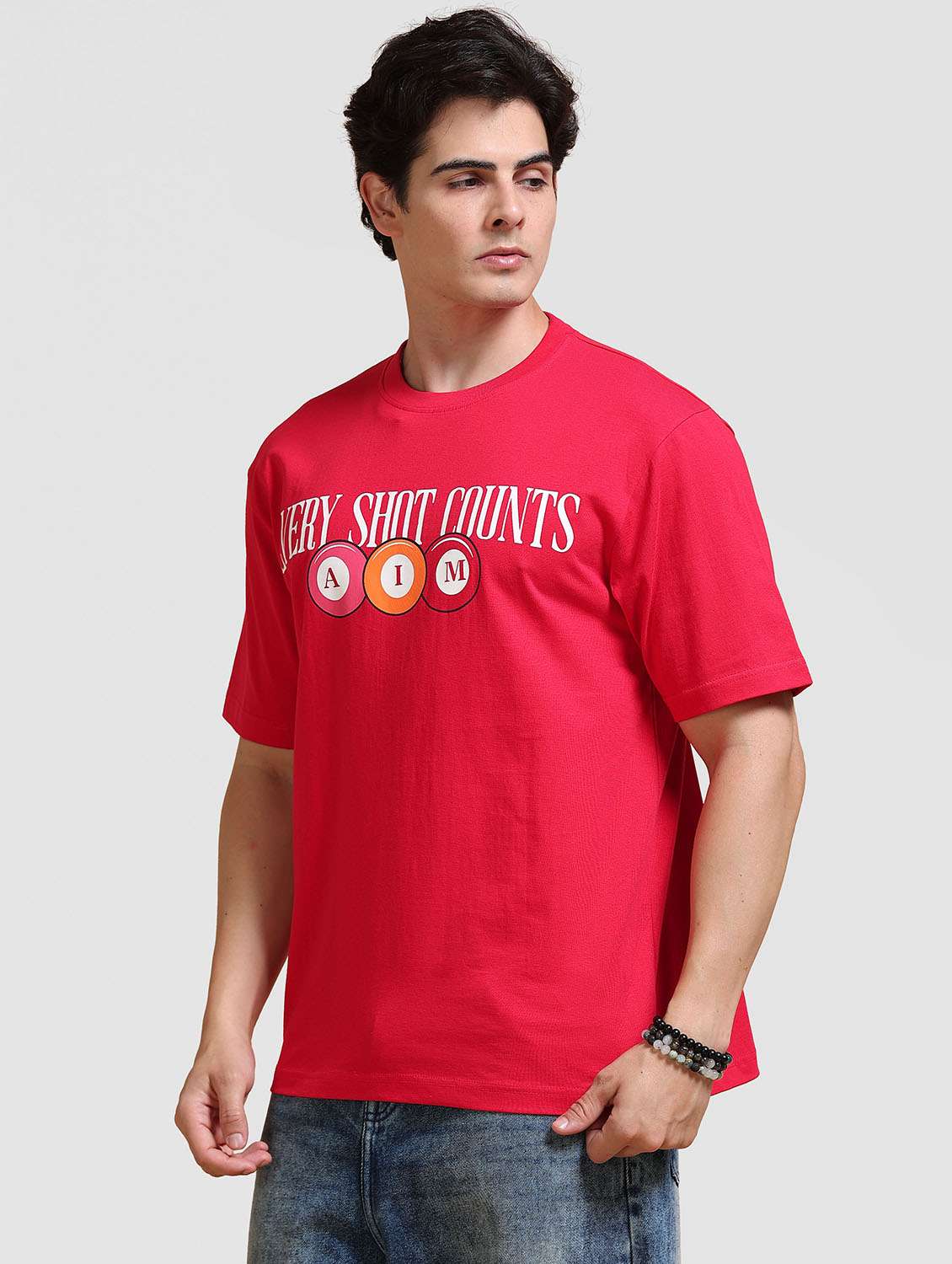 Men Printed Short Sleeve Loose Fit T-shirt - 22704355 -  Standard Image - 2