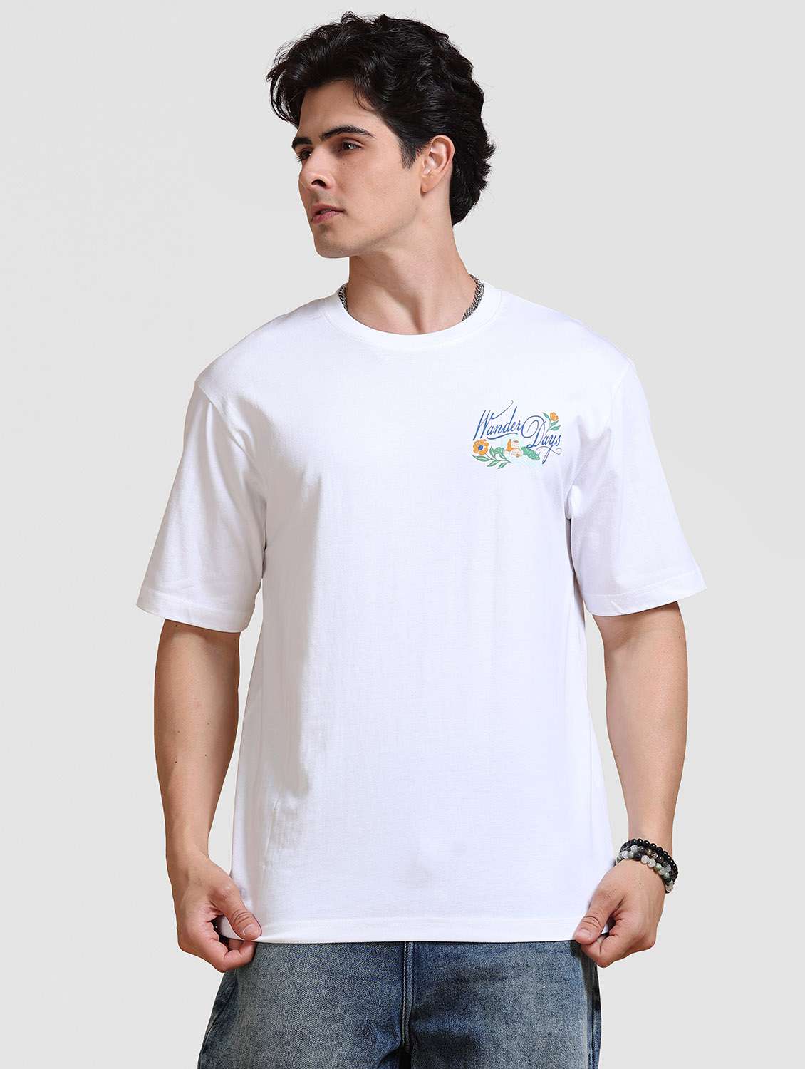 Men Printed Short Sleeve Loose Fit T-shirt - 22704364 -  Standard Image - 2