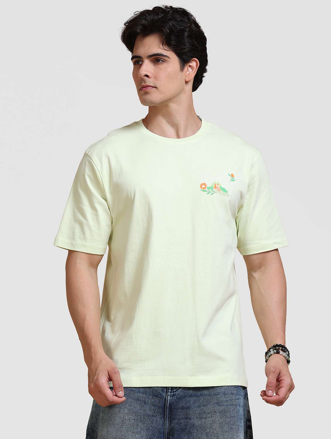 Men Printed Short Sleeve Loose Fit T-shirt - 22704365 -  Standard Image - 2