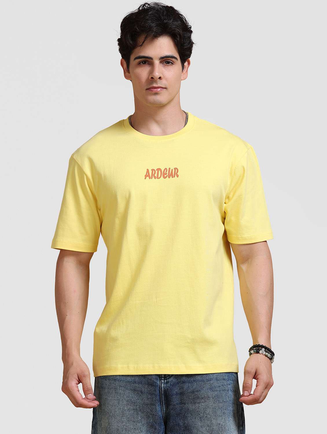 Men Printed Short Sleeve Loose Fit T-shirt - 22704379 -  Standard Image - 2
