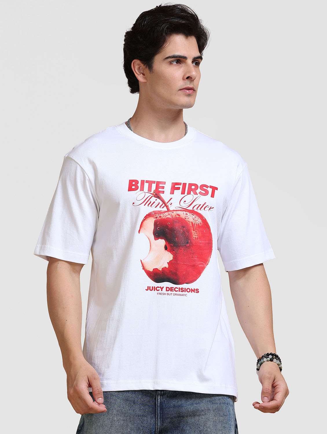 Men Printed Short Sleeve Loose Fit T-shirt - 22704380 -  Standard Image - 2