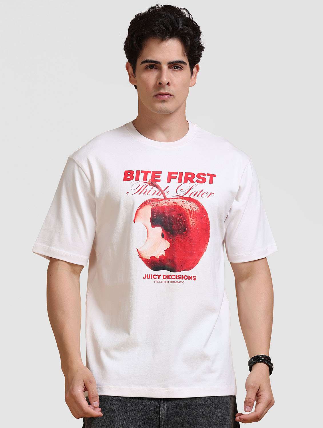 Men Printed Short Sleeve Loose Fit T-shirt - 22704381 -  Standard Image - 2