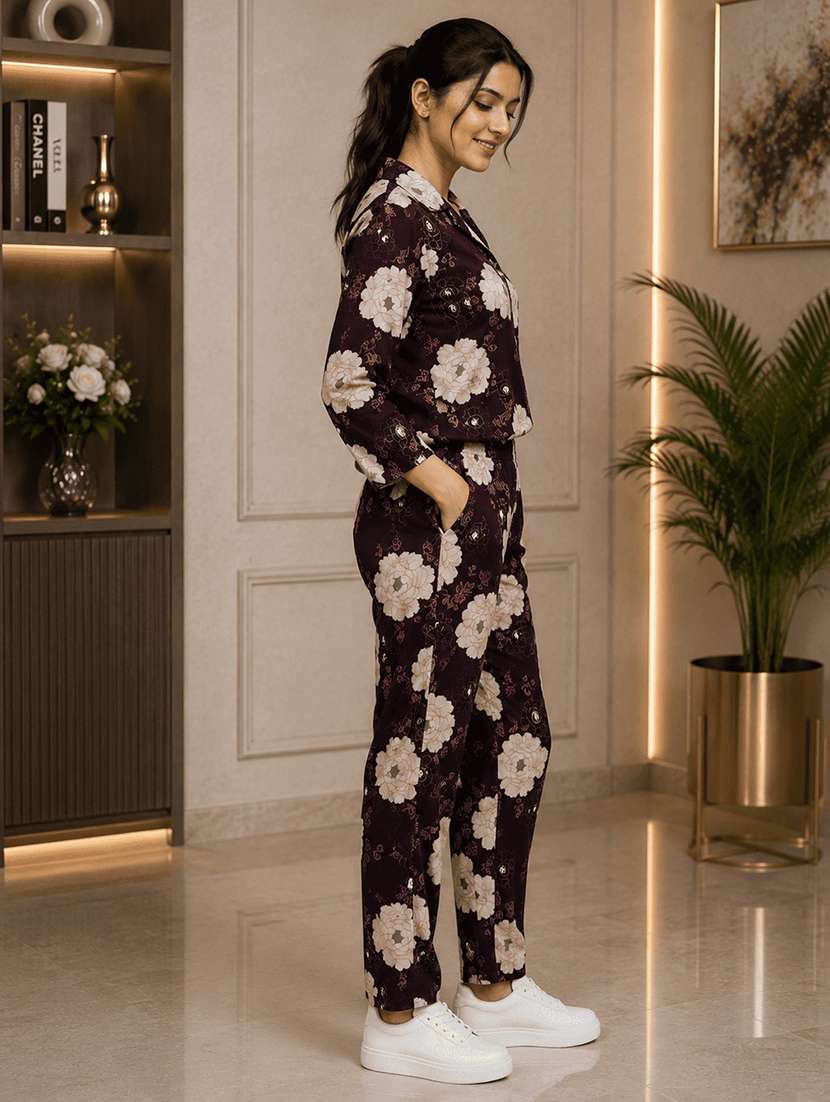 Women Printed Long Sleeves Ethnic Co-ord Set - 22704632 -  Standard Image - 2