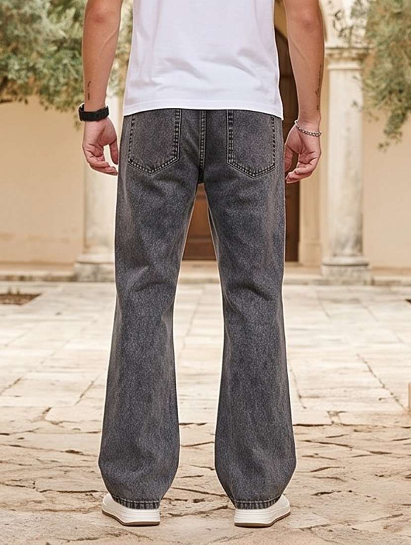 Men Washed Mid Rise Full Length Bootcut Jeans - 22704781 -  Standard Image - 2