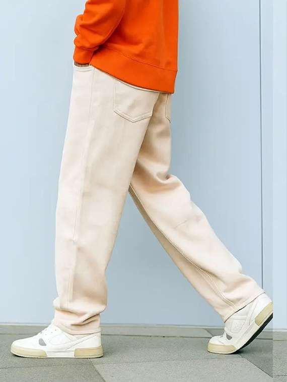 Men Plain Mid Rise Full Length Baggy Jeans - 22704838 -  Standard Image - 2