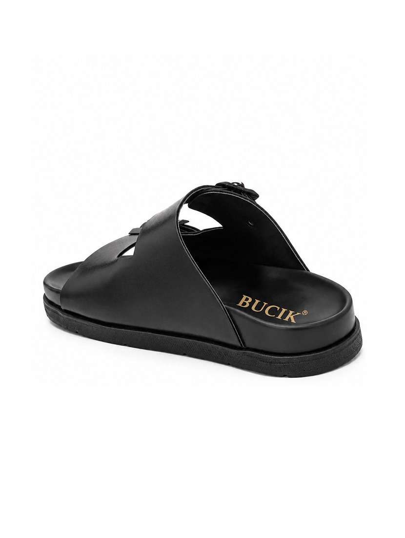 Men Solid Slip On Sandal - 22705588 -  Standard Image - 2