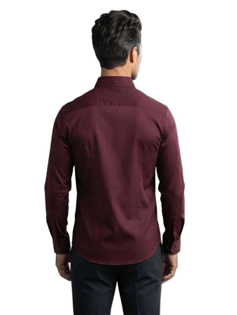 Men Solid Long Sleeves Regular Fit Casual Shirt - 22706035 -  Standard Image - 2