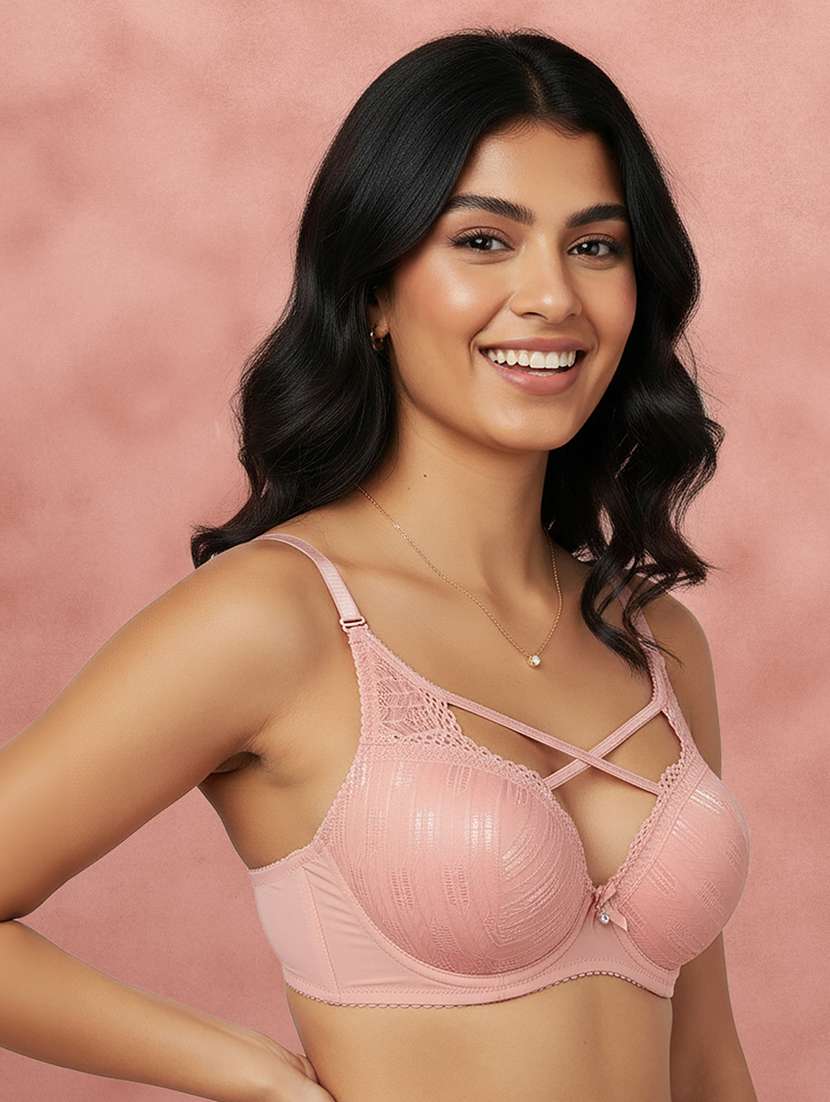 Women Self Design Half Coverage Push Up Bra - 22707256 -  Standard Image - 2