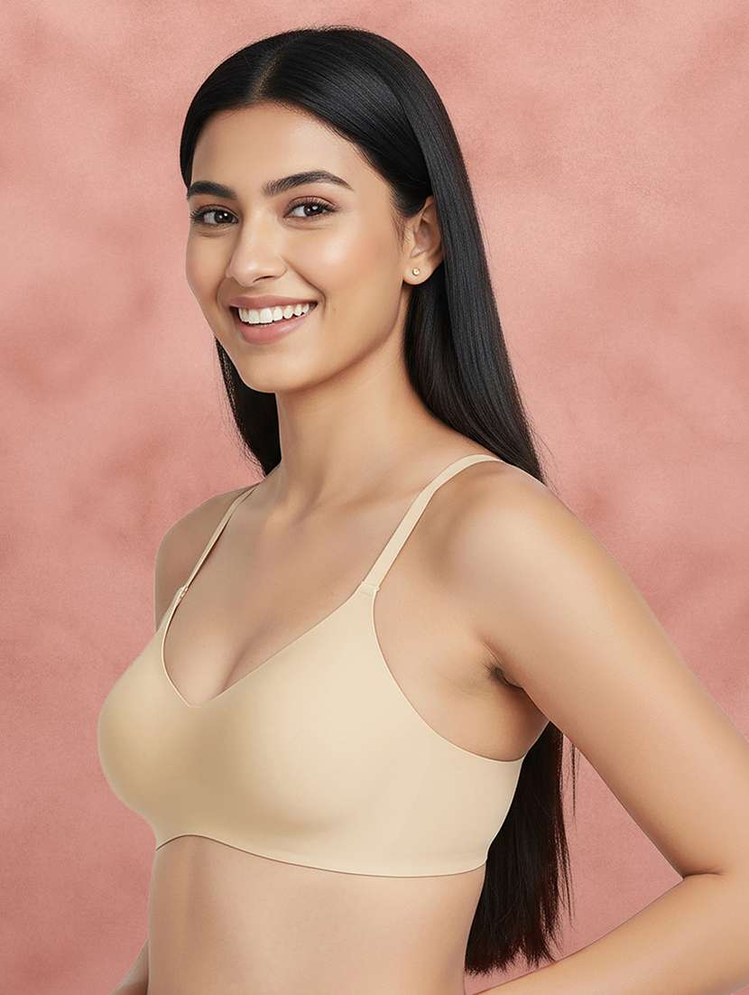 Women Solid Three Fourth Coverage T-shirt Bra - 22707267 -  Standard Image - 2