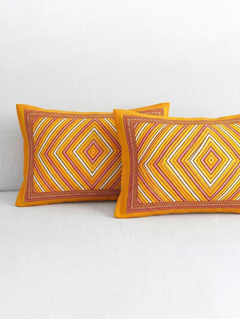 Cotton Printed Double Bedsheet With 2 Pillow Covers - 22719676 -  Standard Image - 2