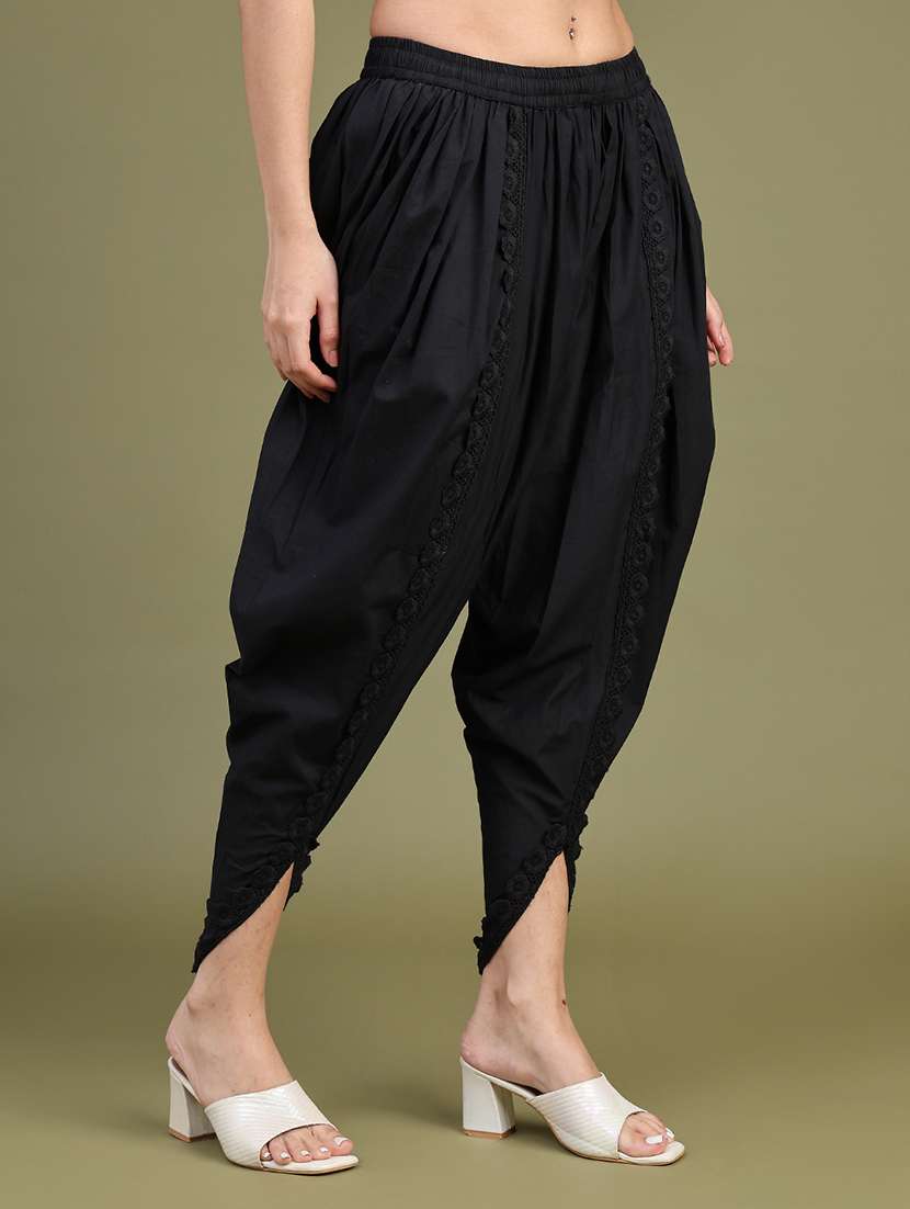 Women Solid Mid Rise Dhoti Salwar - 22719692 -  Standard Image - 2