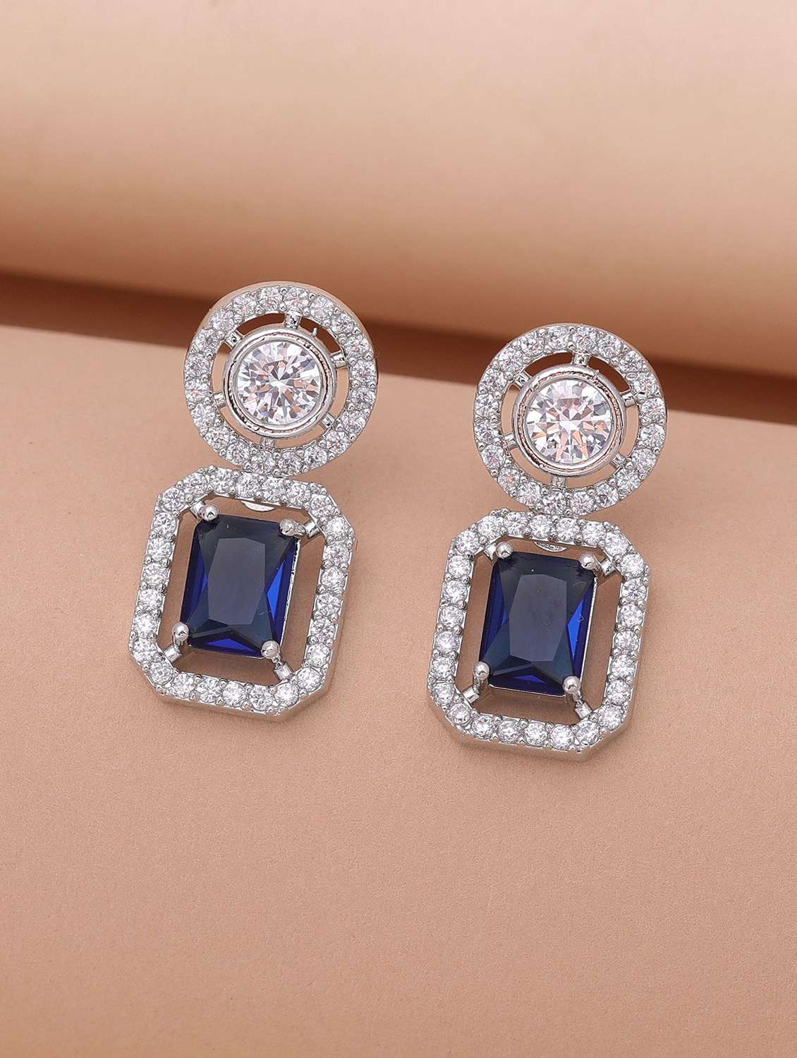 women american diamond drop earrings