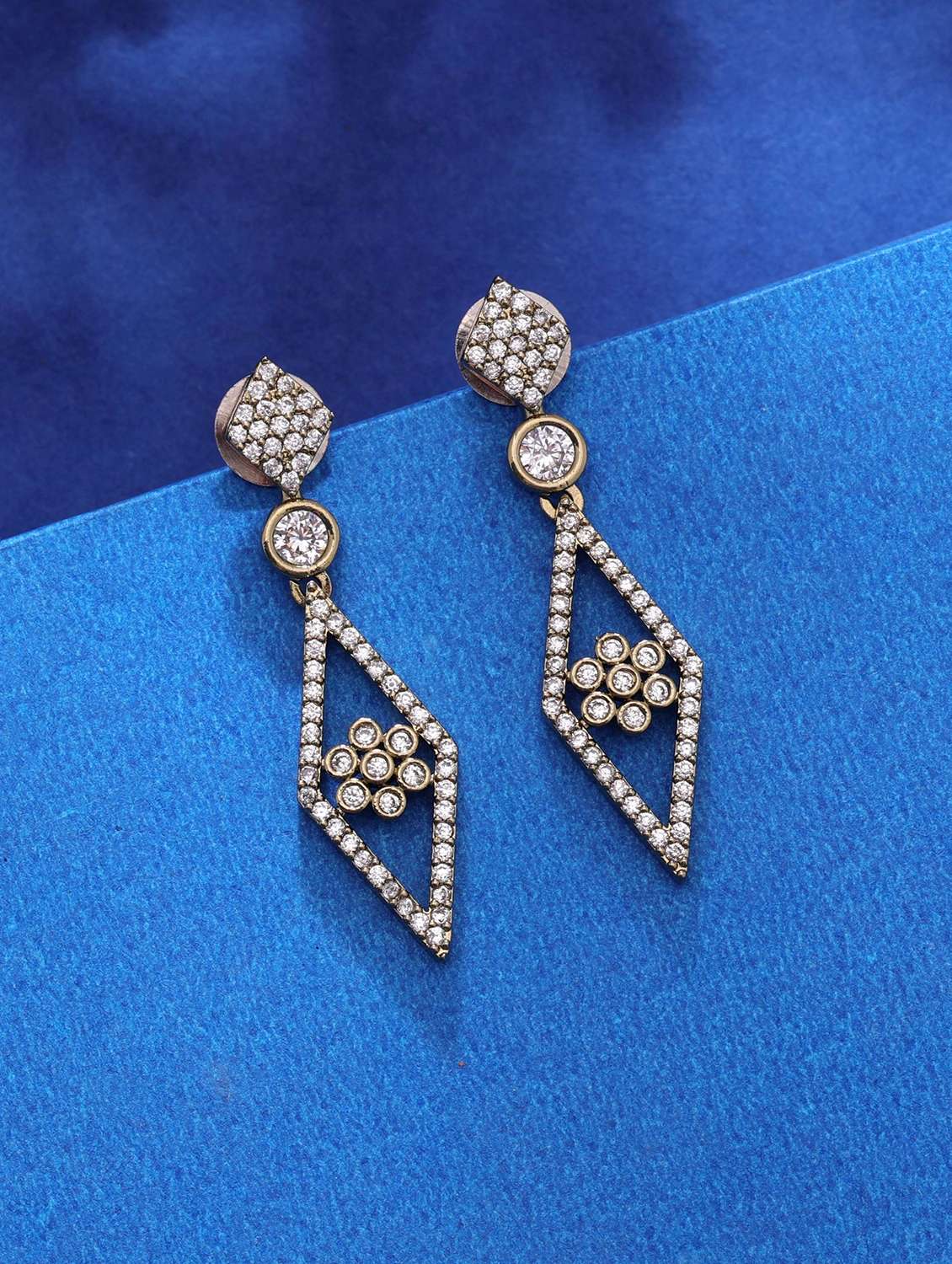 women american diamond drop earrings