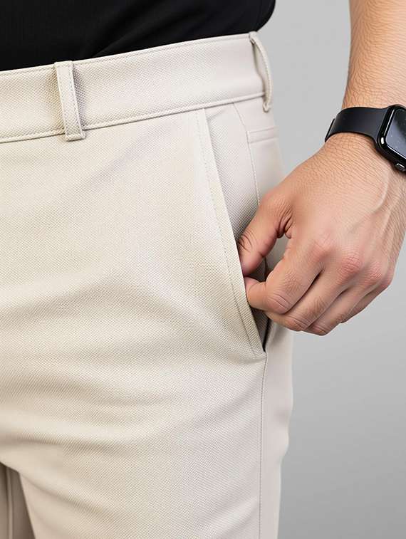 Men Solid Mid Rise Regular Fit Shorts - 22720539 -  Standard Image - 7