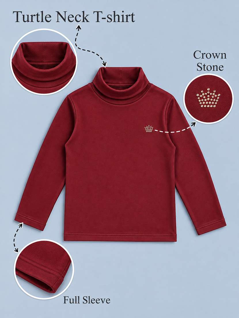 Girls Pack Of 2 Embellished Long Sleeves T-shirt - 22720602 -  Standard Image - 2