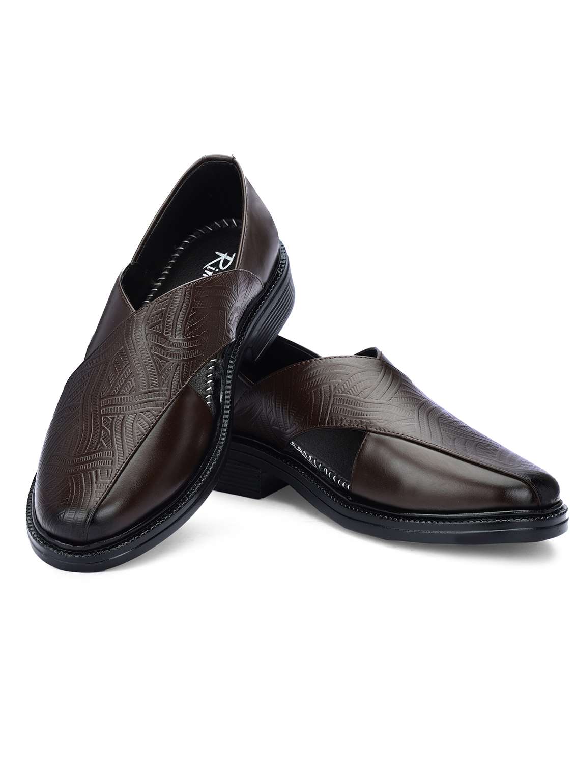 Men Textured Slip On Sandal - 22721005 -  Standard Image - 2