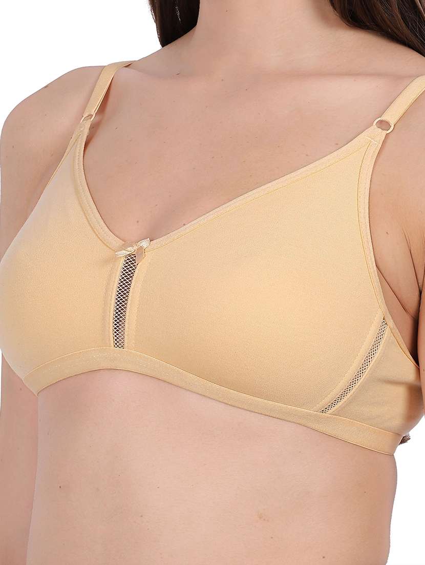 Women Pack Of 3 Solid Full Coverage Regular Bra - 22721161 -  Standard Image - 2