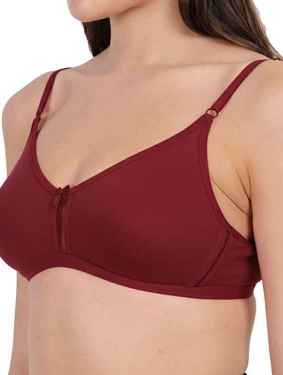 Women Pack Of 3 Solid Full Coverage Regular Bra - 22721162 -  Standard Image - 2