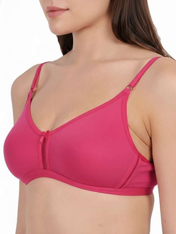 Women Pack Of 3 Solid Full Coverage Regular Bra - 22721172 -  Standard Image - 2