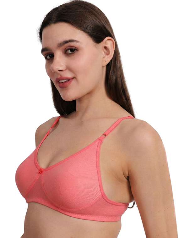 Women Pack Of 2 Solid Full Coverage Regular Bra - 22721206 -  Standard Image - 2
