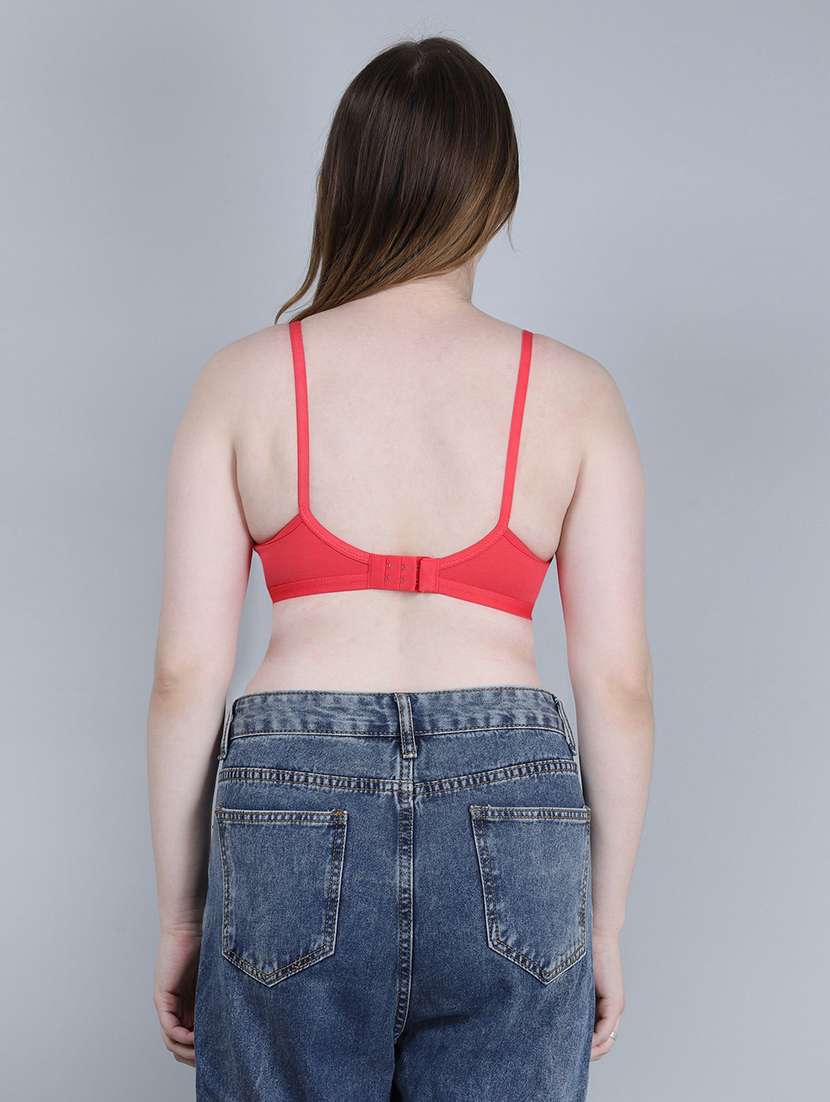 Women Pack Of 3 Solid Full Coverage Regular Bra - 22721298 -  Standard Image - 2