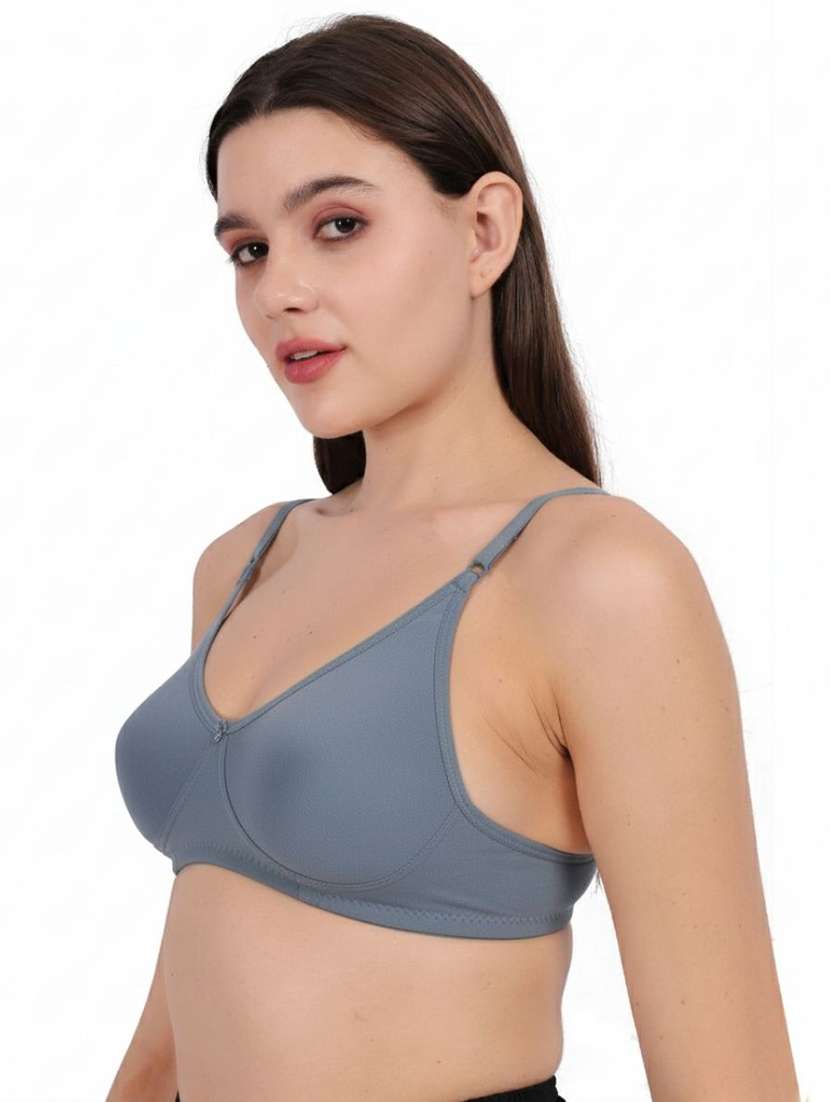 Women Pack Of 3 Solid Full Coverage Regular Bra - 22721334 -  Standard Image - 2