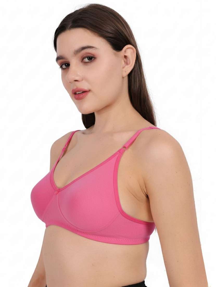 Women Pack Of 3 Solid Full Coverage Regular Bra - 22721361 -  Standard Image - 2