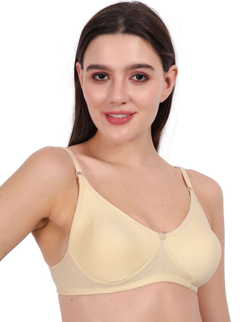 Women Pack Of 3 Solid Full Coverage Regular Bra - 22721370 -  Standard Image - 2