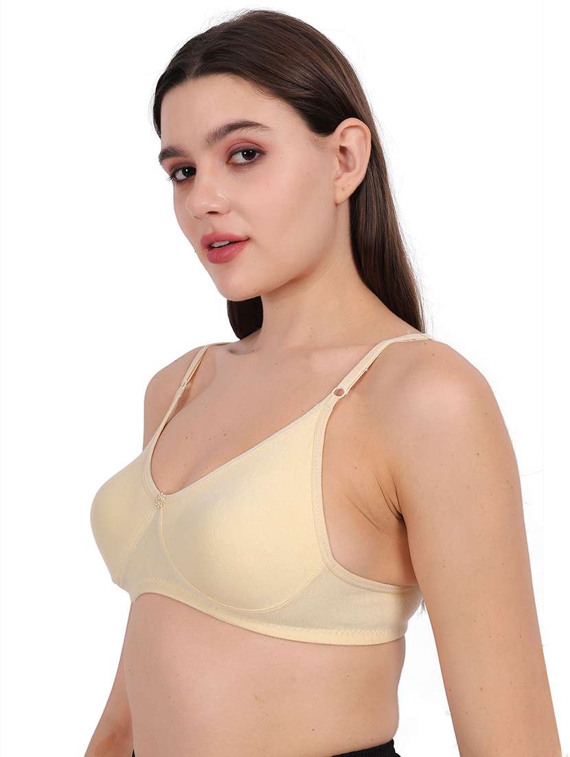 Women Pack Of 3 Solid Full Coverage Regular Bra - 22721385 -  Standard Image - 2