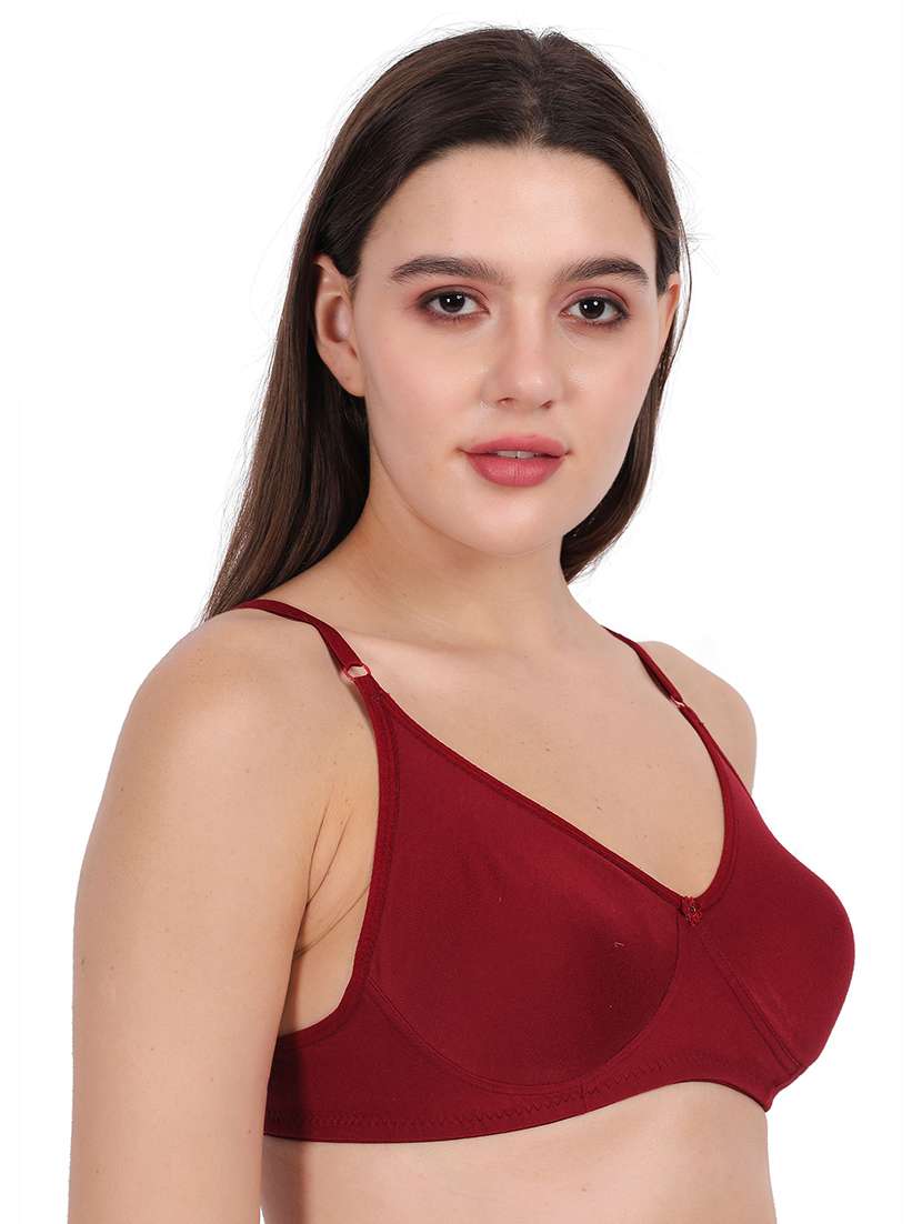 Women Pack Of 2 Solid Full Coverage Regular Bra - 22721410 -  Standard Image - 2