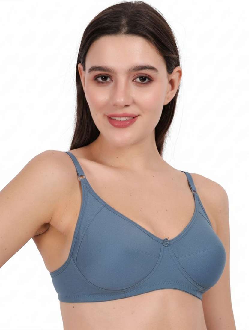 Women Pack Of 2 Solid Full Coverage Regular Bra - 22721411 -  Standard Image - 2