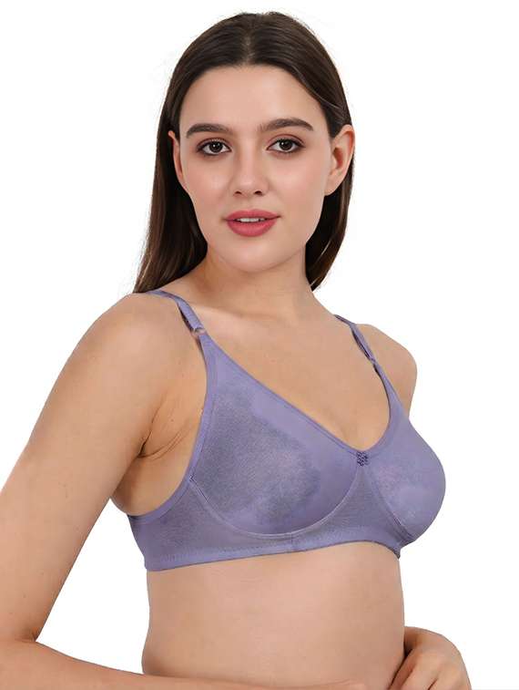 Women Pack Of 2 Solid Full Coverage Regular Bra - 22721423 -  Standard Image - 2