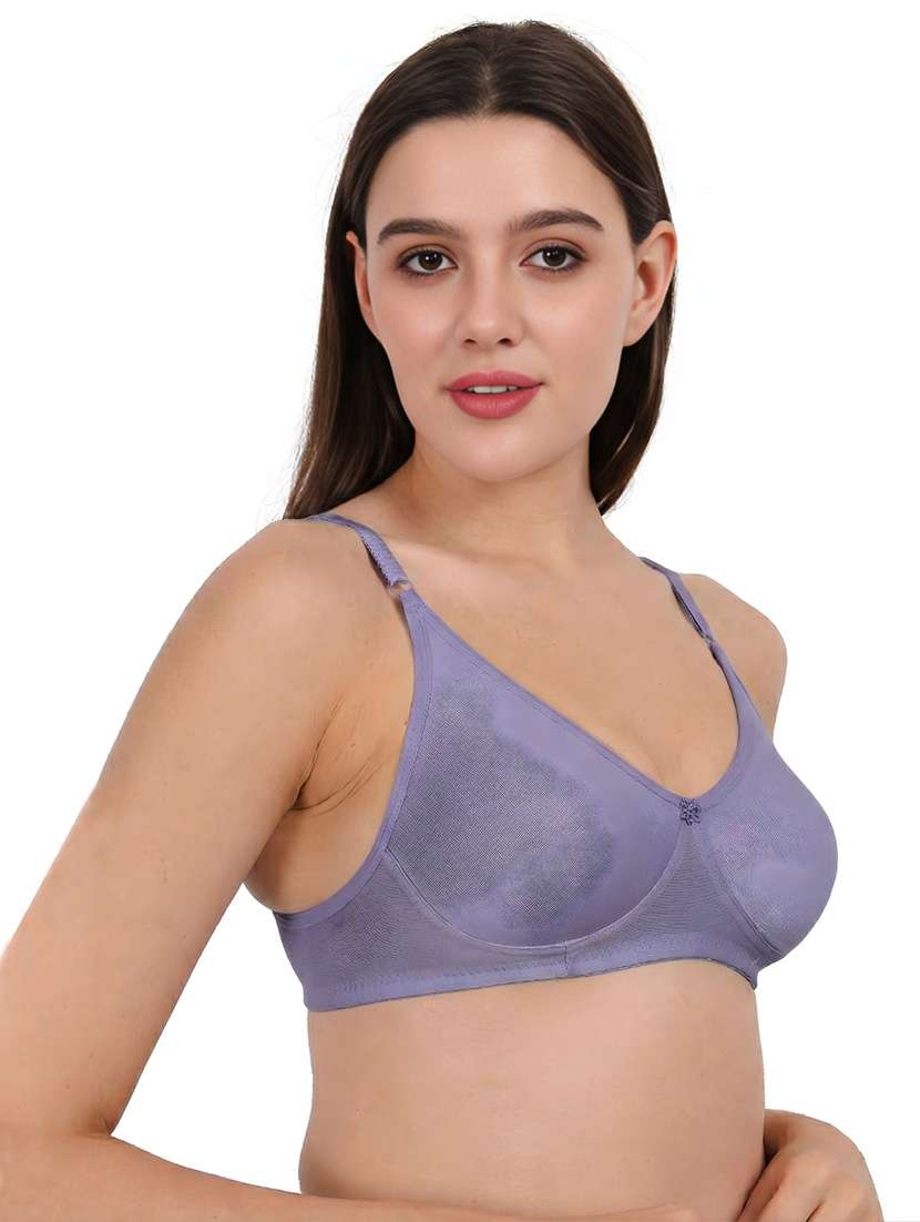 Women Pack Of 3 Solid Full Coverage Regular Bra - 22721475 -  Standard Image - 2