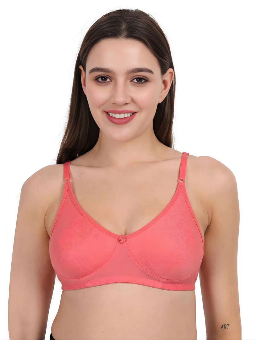 Women Pack Of 3 Solid Full Coverage Regular Bra - 22721494 -  Standard Image - 2