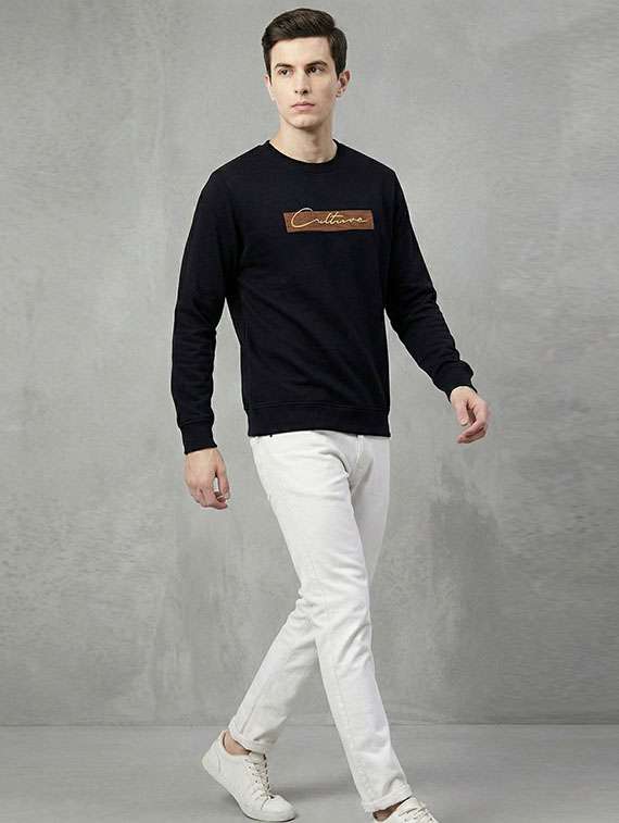 Men Printed Long Sleeves Regular Fit Sweatshirt - 22721553 -  Standard Image - 2