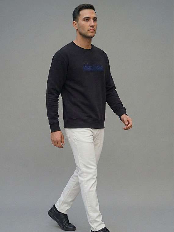 Men Embroidered Long Sleeves Regular Fit Sweatshirt - 22721555 -  Standard Image - 2