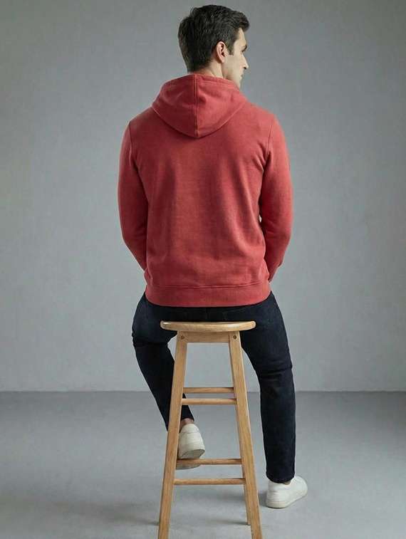 Men Solid With Work Long Sleeve Regular Fit Sweatshirt - 22721603 -  Standard Image - 2