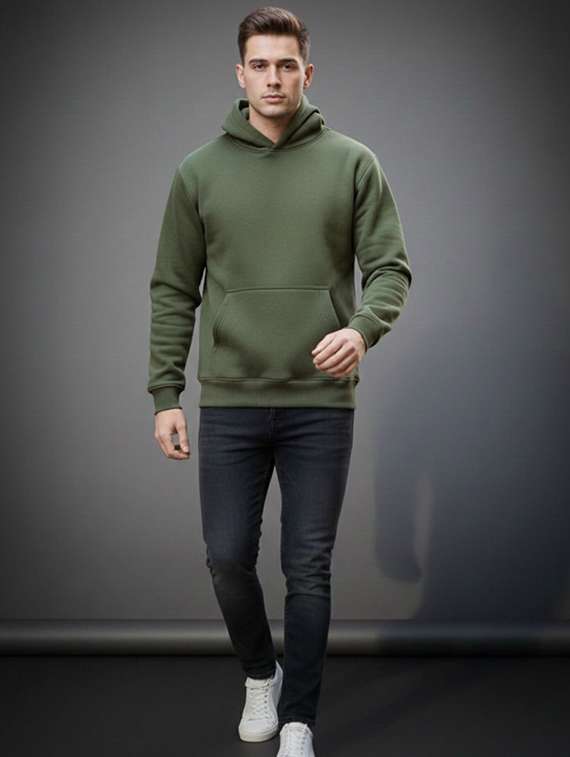 Men Solid Long Sleeve Regular Fit Sweatshirt - 22721682 -  Standard Image - 2